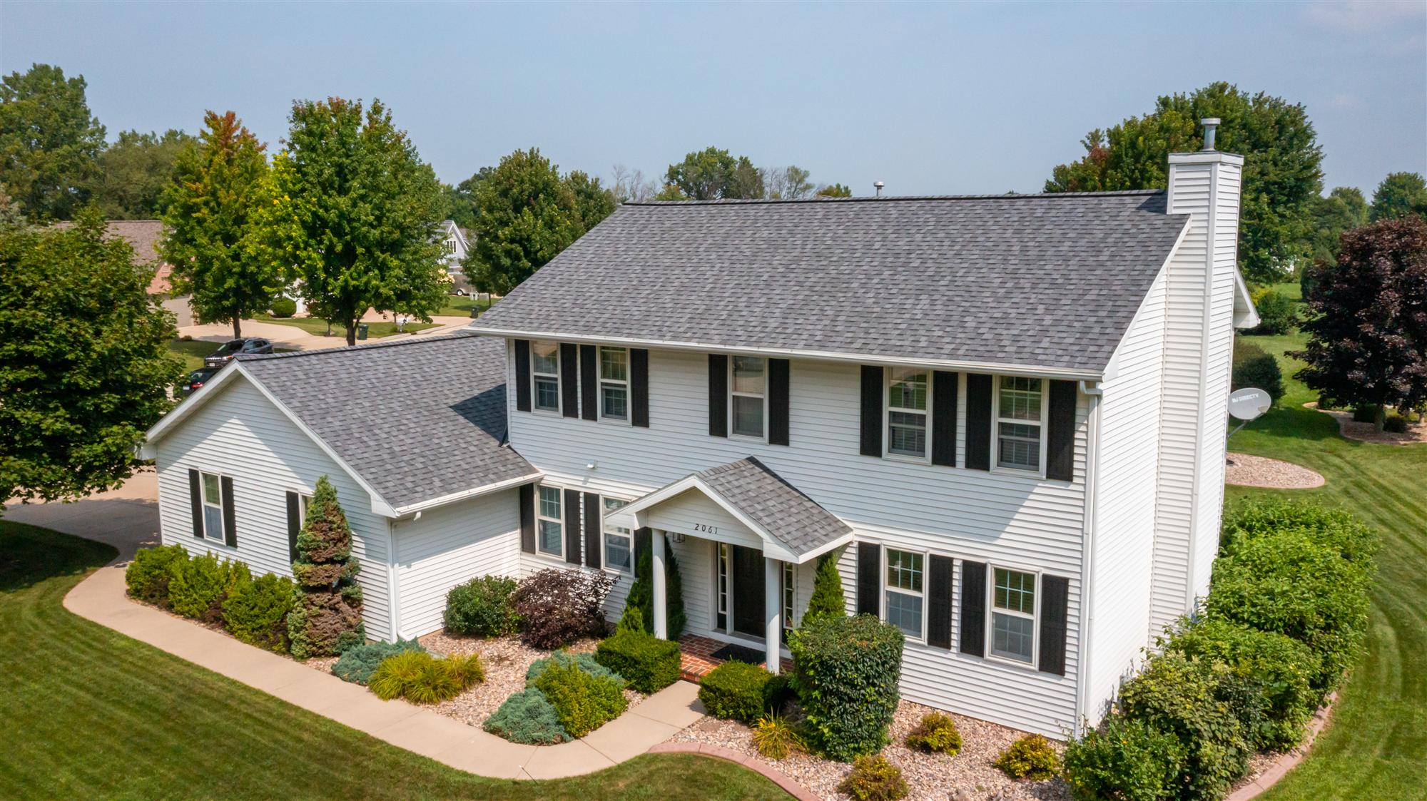 2 story roof installation in Brown County WI