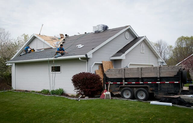 Asphalt Roof replacement in Northern Wisconsin