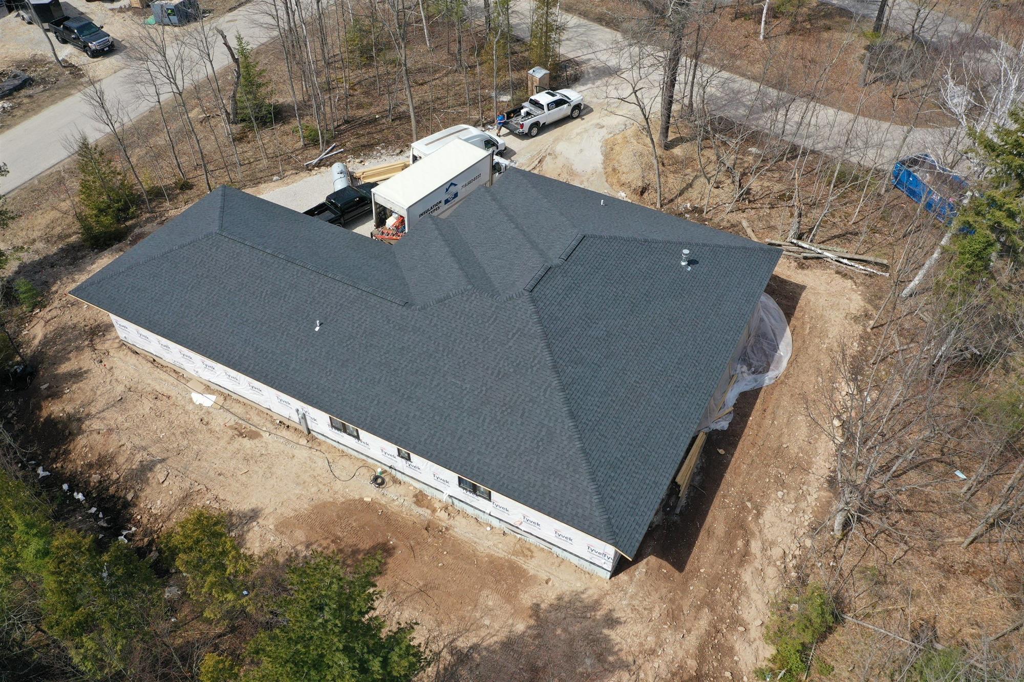 Asphalt Roof Installation on New Construction in Green Bay, WI