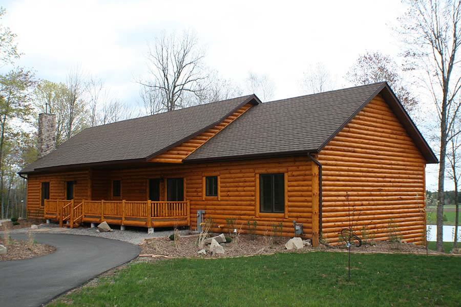 Asphalt shingles on new build in Lac Du Flambeau, WI