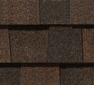 CertainTeed burnt sienna shingles installation