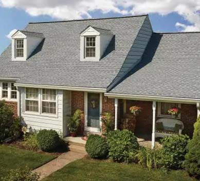 Installation of  Fox Hollow Gray Shingles on house