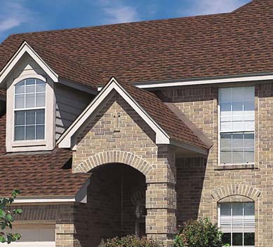 Installation of  Hickory Shingles on house