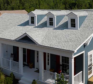 Installation of  Silver Birch Shingles on house