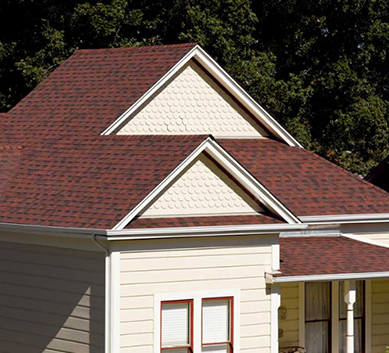 Installation of  Terra Cotta Shingles on house