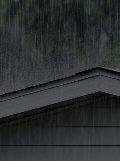 heavy rain causing roof damage